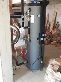 Буферен съд EasyAqua 350 за проточна БГВ в инсталация с Easypell 20 kW